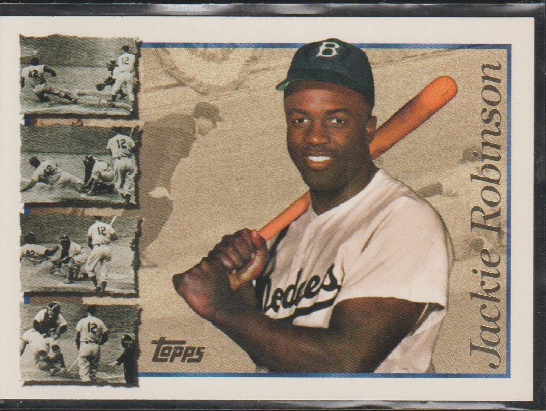 Amazon.com: 1996 Topps Jackie Robinson Dodgers Reprint Baseball